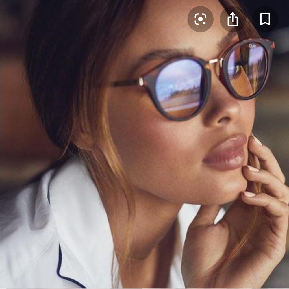 Quay Gotta Run unisex blue light glasses tortoise